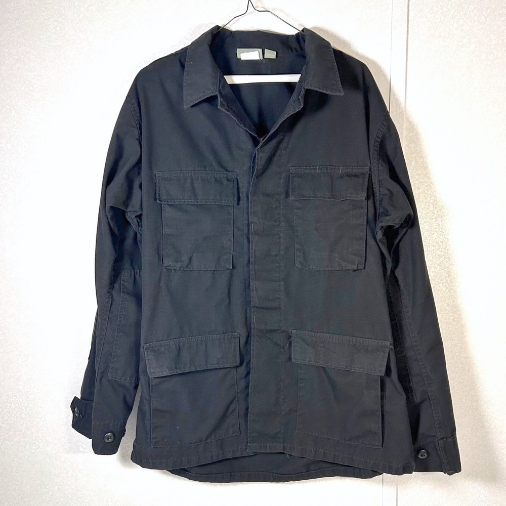 Propper International Combat Coat Mens Black Button Military Tactical med long
